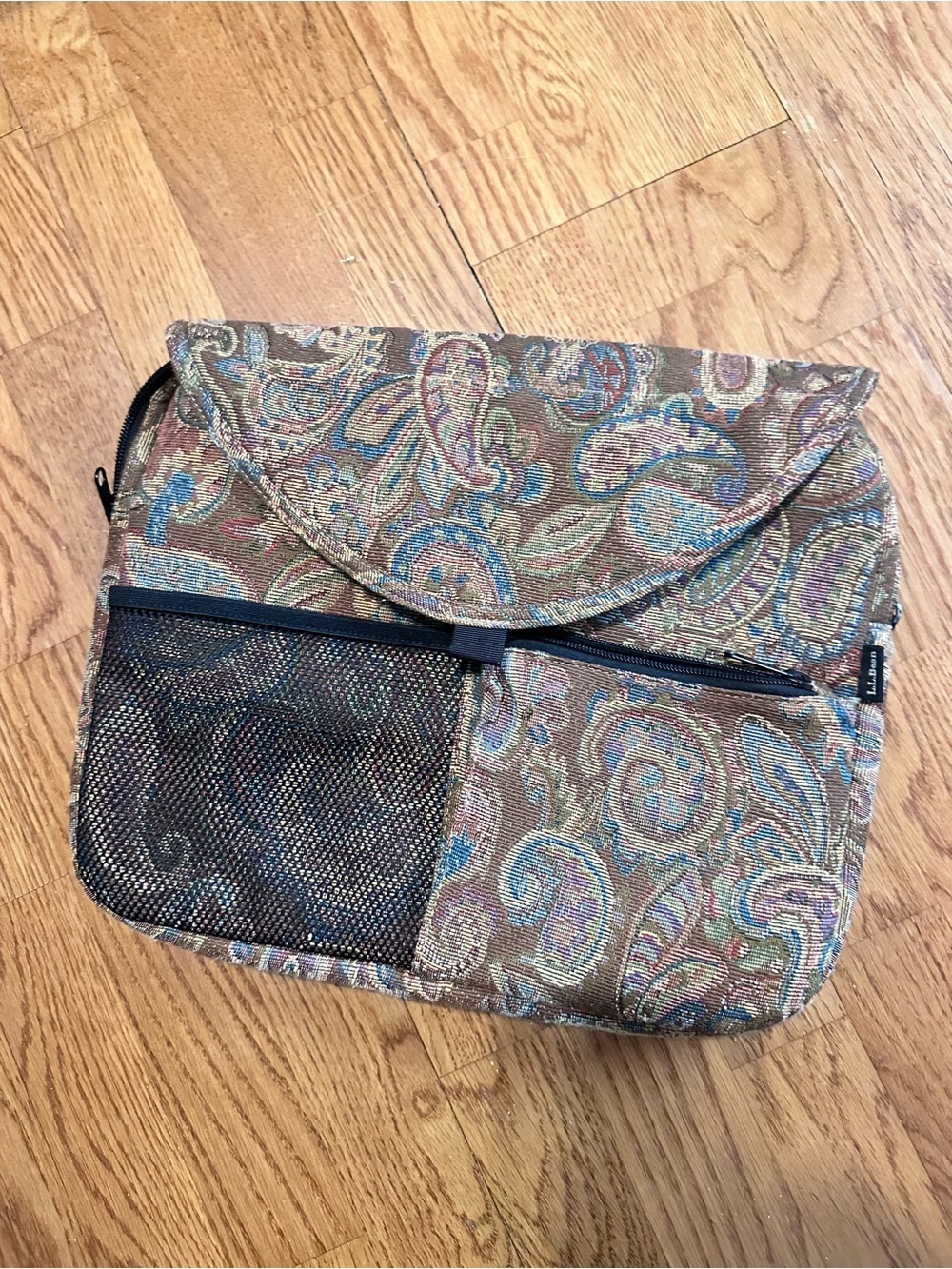 L.L.Bean Paisley Tapestry Organizer Bag